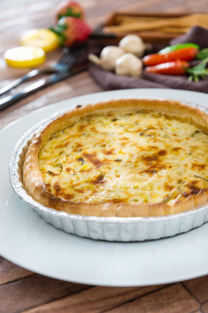 istock Leek quiche pie and smoked salmon 1055108876