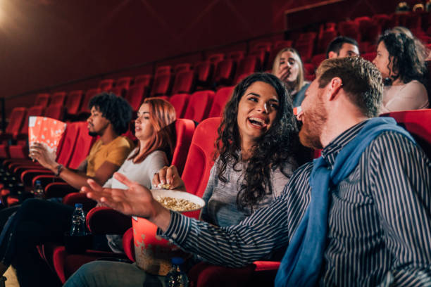 istock Happy couple at cinema 1055116848