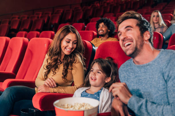 istock Family at the cinema 1055119340