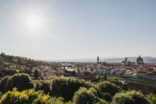 istock Florence skyline, Italy, view from Piazzale Michelangelo. 1055123880