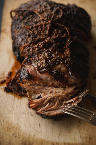 istock Slow-cooked pork with sugar glazing 1055129510