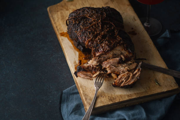 istock Slow-cooked pork with sugar glazing 1055130320