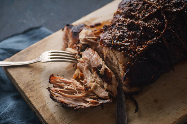 istock Slow-cooked pork with sugar glazing 1055130396