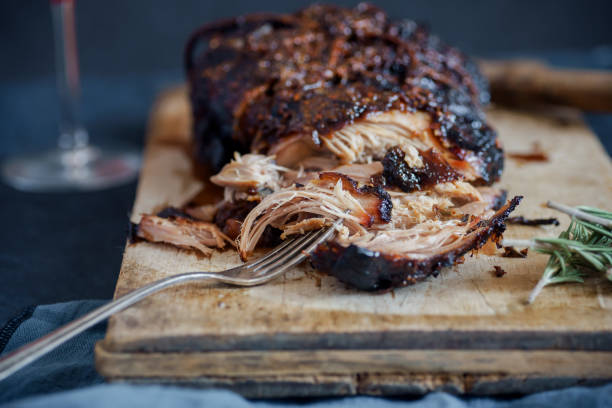 istock Slow-cooked pork with sugar glazing 1055130448