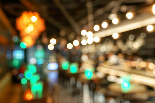 istock Pub / Club / Bar blurry and bokeh background image. 1055140594