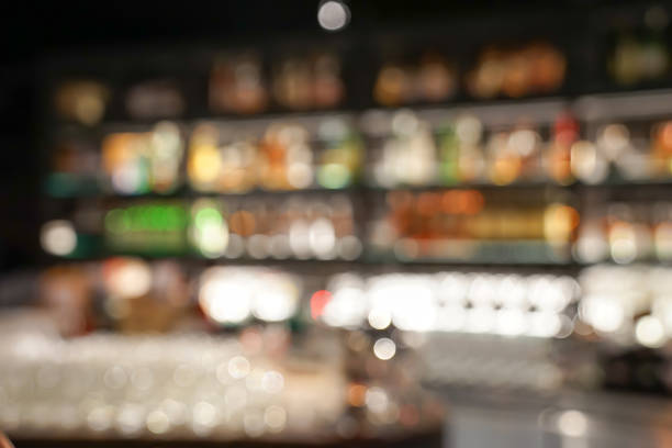 istock Pub / Club / Bar blurry and bokeh background image. 1055140616