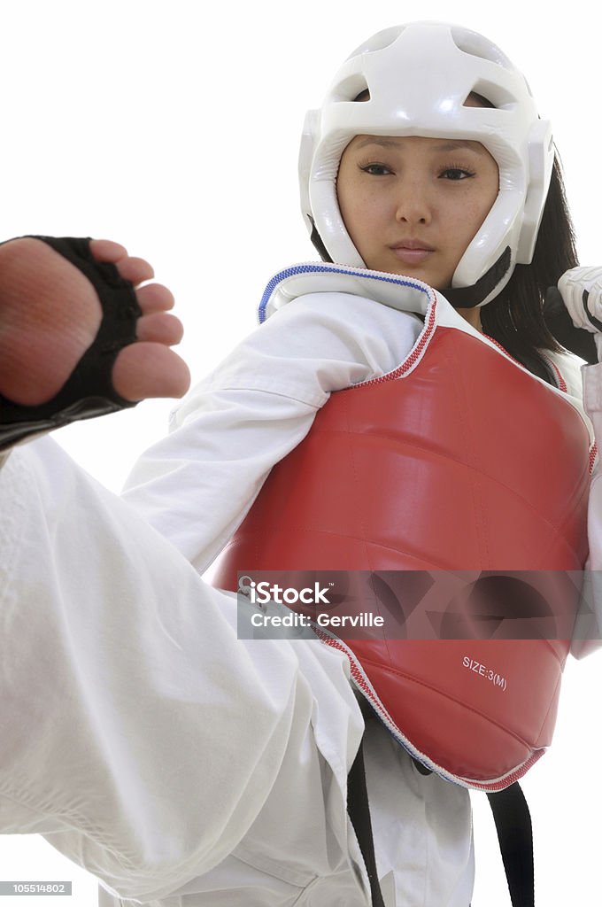 Tae Kwon Do boxe estratégia - Foto de stock de Artes Marciais royalty-free