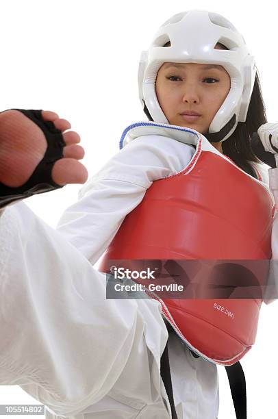 Foto de Tae Kwon Do Boxe Estratégia e mais fotos de stock de Artes Marciais - Artes Marciais, Autodefesa, Brigar