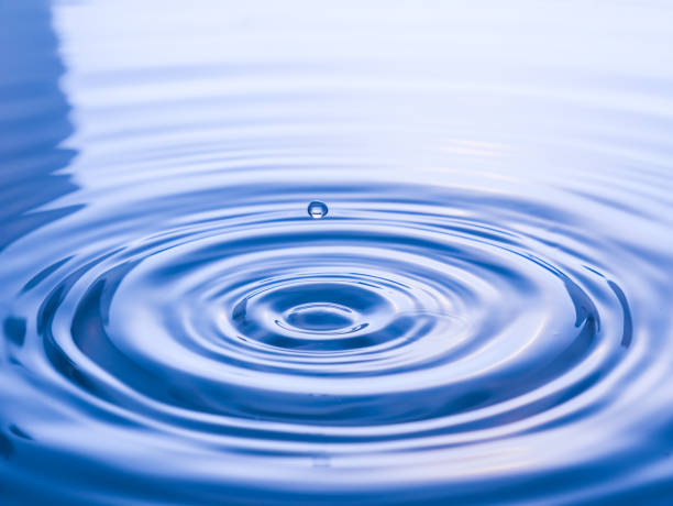 istock High Angle View Of Drop Falling In Water 1055153776