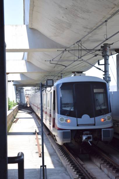 istock Train of Shanghai Metro Line 11 1055157106
