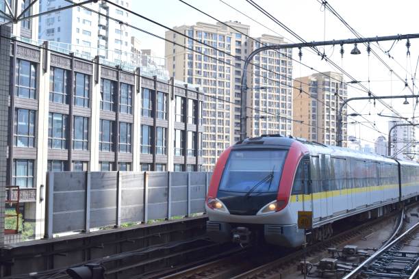 istock Train of Shanghai Metro Line 3 1055157120