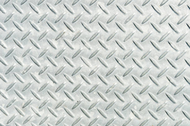 istock pattern style of steel floor for background 1055157608
