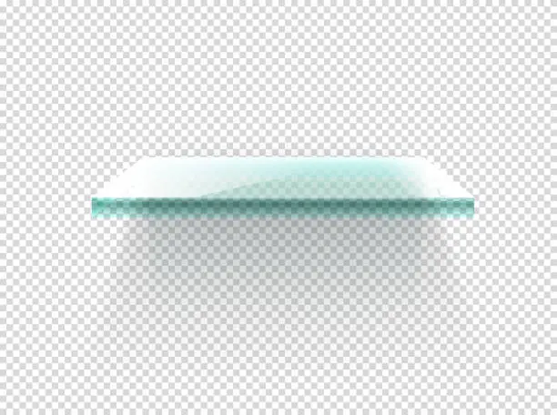 Vector illustration of Illuminated book shelf vector clipart. Vector objects isolated on transparent background