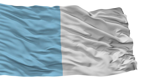 istock Turnhout City Flag, Belgium, Isolated On White Background 1055170628