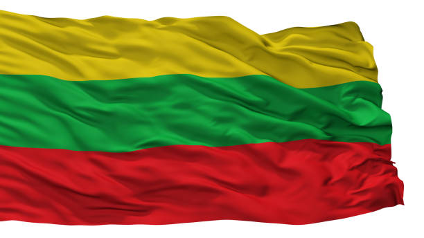istock Buga City Flag, Colombia, Isolated On White Background 1055177116