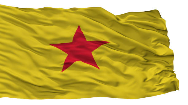 istock Moheli City Flag, Comoros, Isolated On White Background 1055183538