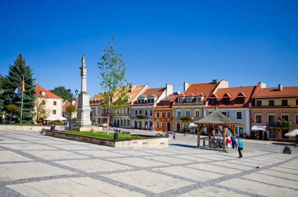 Town square of Sandomierz - Poland