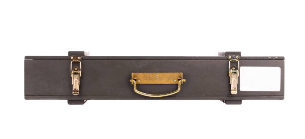 istock Side view of old wooden box. 1055185432