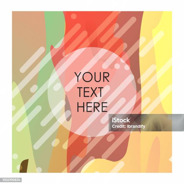 Colorful Background With Typography Vector Stock Illustration ...