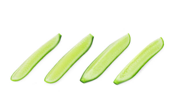istock Slices of fresh cucumber. 1055213816