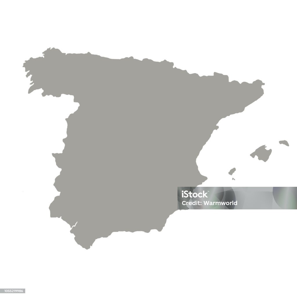 Vetor mapa de Espanha - Vetor de Espanha royalty-free