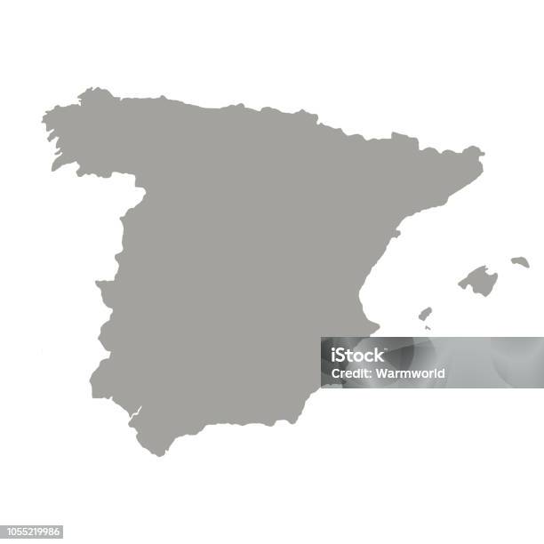 Vetores de Vetor Mapa De Espanha e mais imagens de Espanha - Espanha, Mapa, Vector