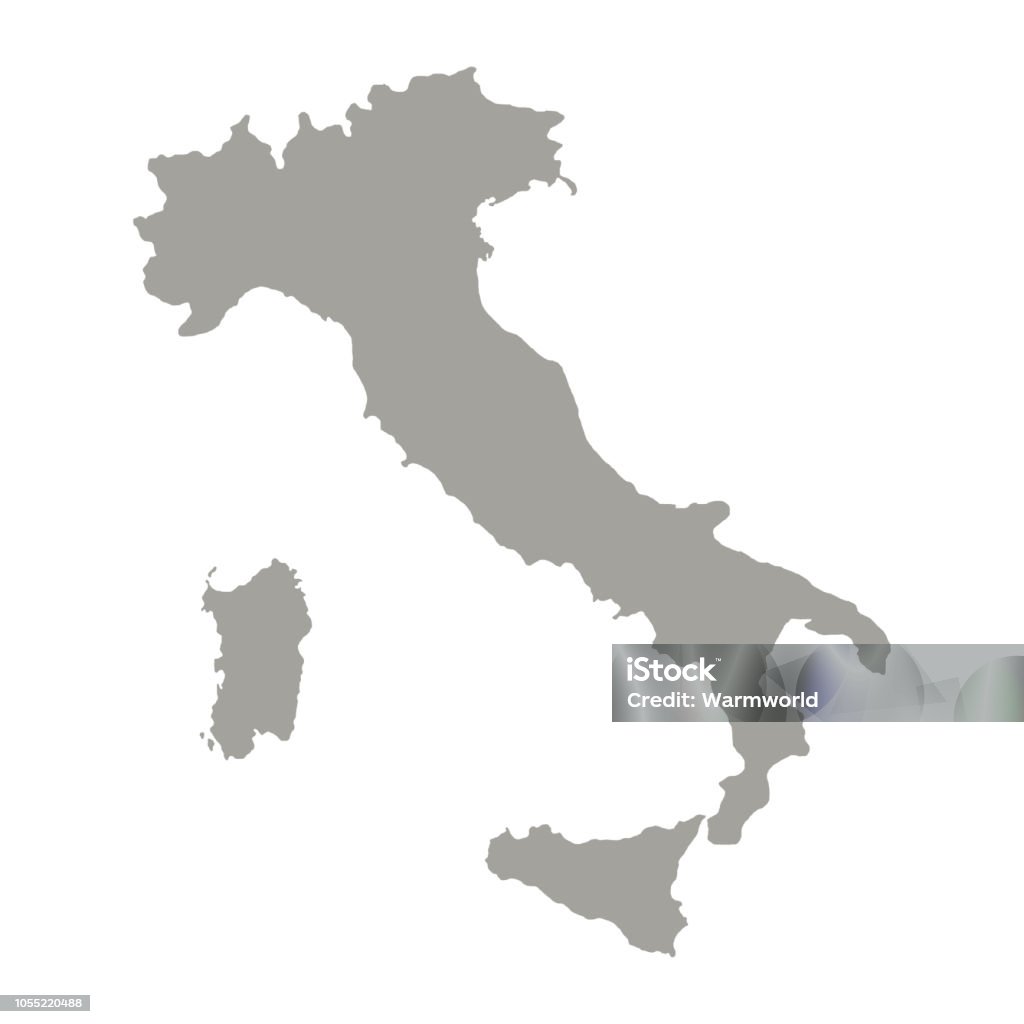 Mappa Italia silhouette. vettore - arte vettoriale royalty-free di Italia Mappa Italia silhouette. vettore - arte vettoriale royalty-free di Italia