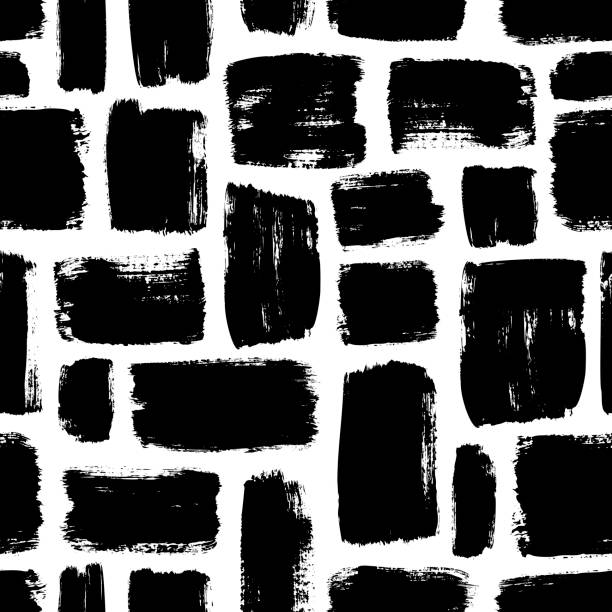 bezszwowy wzór z kwadratami. - seamless brick repetition pattern stock illustrations
