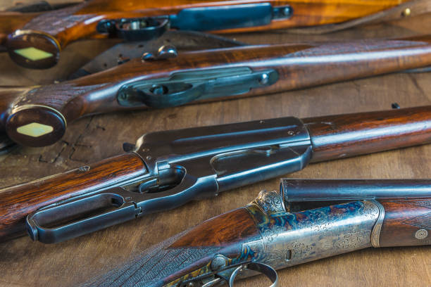 istock Beautiful hunting rifles 1055226812