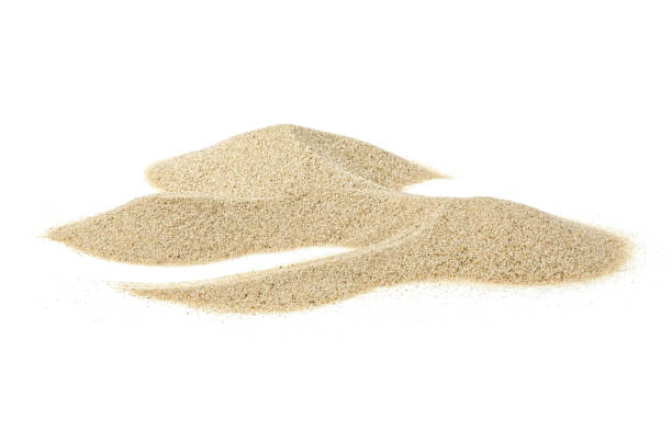 istock Pile of desert sand isolated on white background 1055232494
