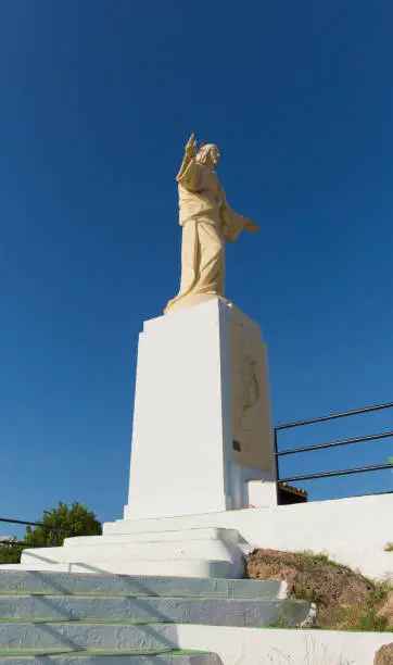 Sagrado Corazon de Jesus Mazarrón Murcia south east Spain landmark statue on the hill