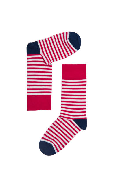 istock Pair Of Socks On White Background 1055237348