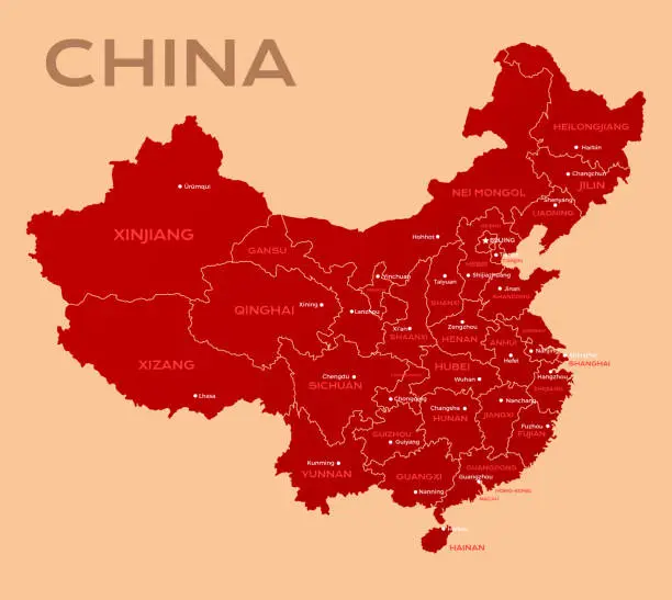 Vector illustration of China