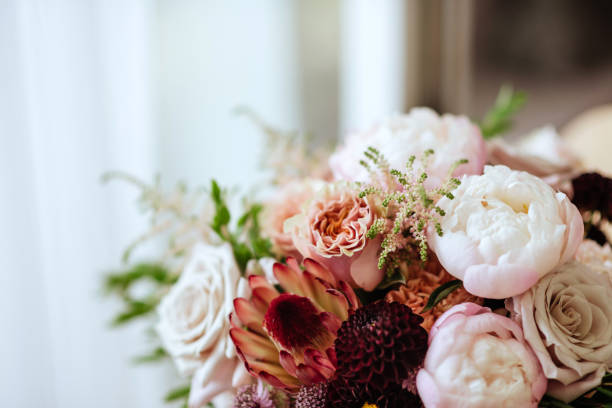 istock Spring bouquet of mixed flowers 1055250102