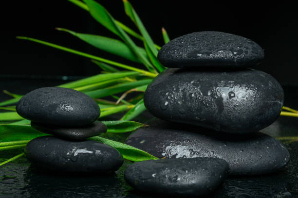 istock black massage stones and plants 1055252862