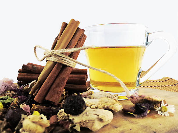 herbata ziołowa na zimę - ginger tea cup cold and flu tea zdjęcia i obrazy z banku zdjęć