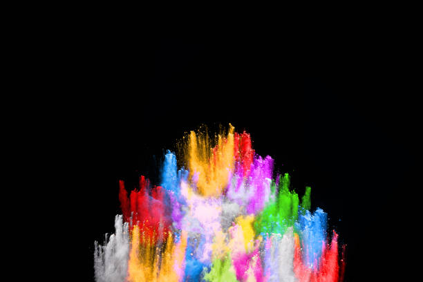 istock abstract colored dust explosion on a black background.abstract powder splatted background,Freeze motion of color powder exploding/throwing color powder, multicolored glitter texture. 1055263946