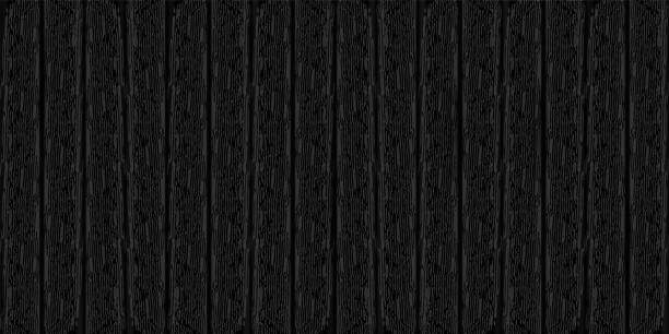 istock Vector dark black wood texture background. Wooden wall. Old grunge retro panels. EPS10 1055270254