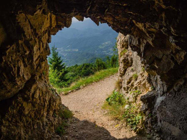 istock Tunnel Exit on Road of 52 Tunnels on the Pasubio massif 1055270366