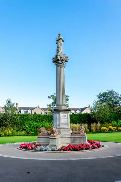 Photo of A memorial monument of Duthie park opening by Princess Beatrice in 1883, Aberdeen, Scotland