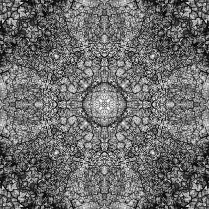Symmetrical composite abstract pattern background.