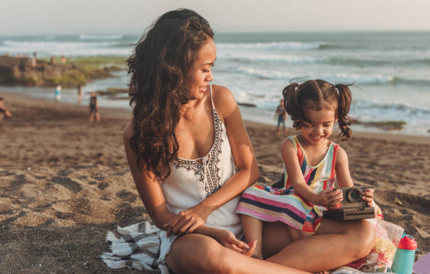 istock Cute family on vacation 1055295424