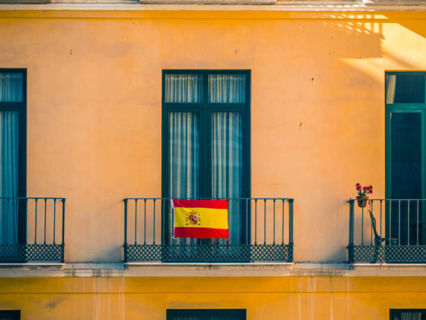 Close view of Flag of Spain