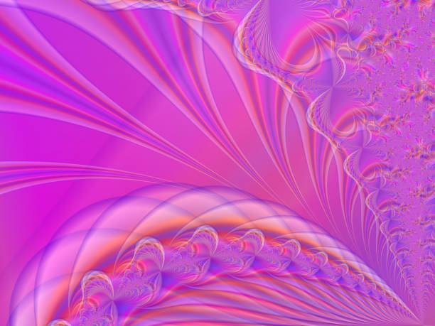 istock Pink Purple Orange fractal abstract background 1055338802