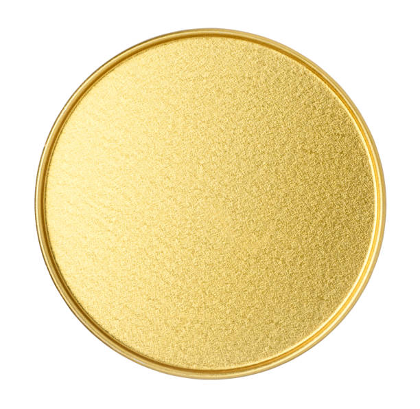 istock Bottom of golden metal jar 1055344984