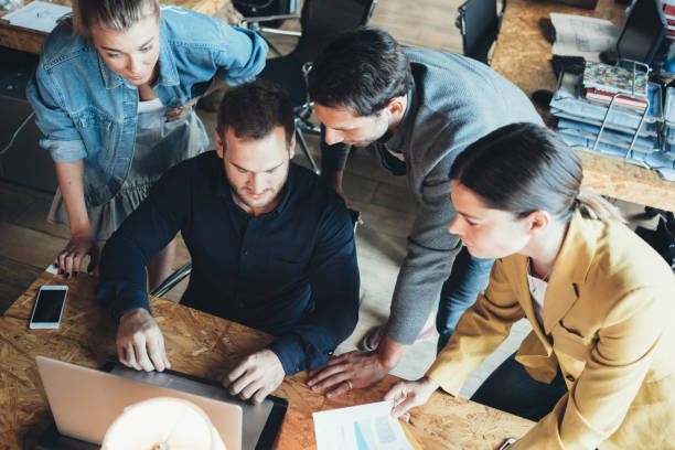 istock Business team discussion. Startup concept 1055345556