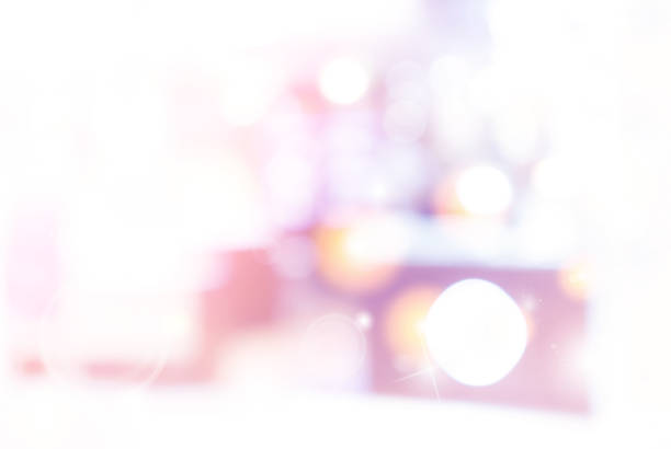 istock Blur shopping mall background with bokeh circle light 1055351450