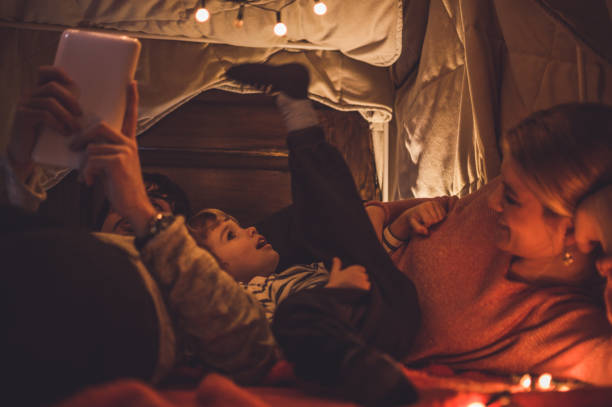 istock Family moments at home 1055364736