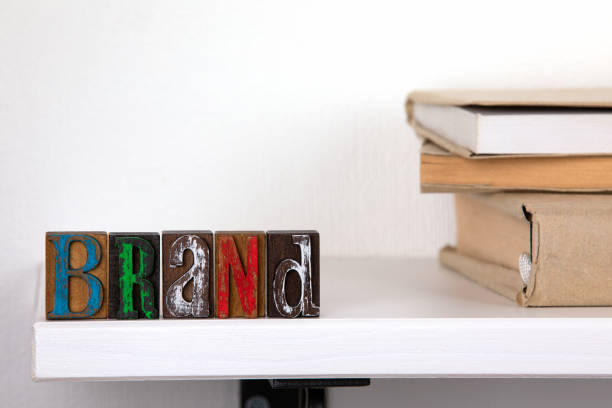 istock Brand - word from colored wooden letters 1055373090