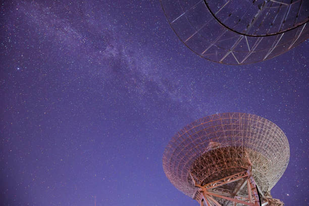 istock Radio telescopes and the Milky Way at night 1055373284